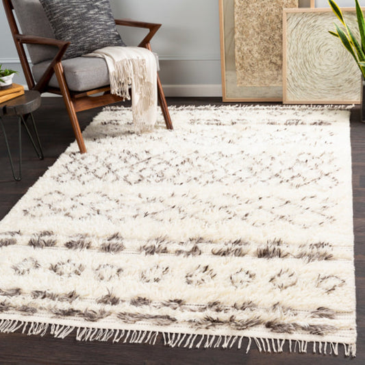 Tulum Rug - 25937 by Surya in beige, gray, taupe, dark brown. Made from 100% new zealand wool in a unique style.
