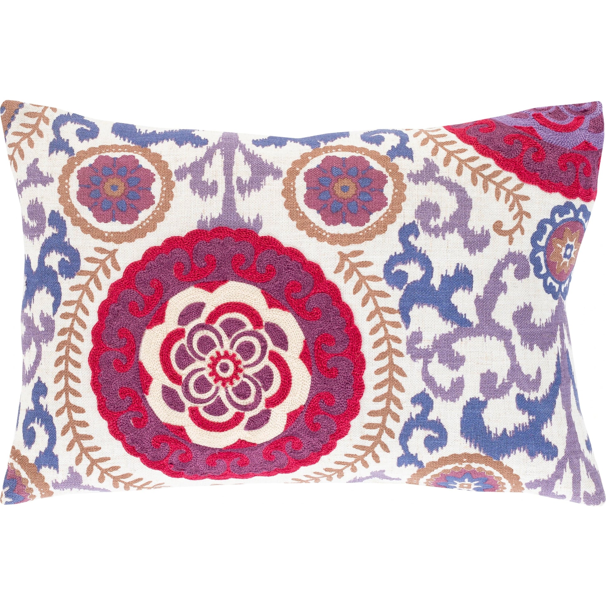 Termez Indoor/Outdoor Pillow by Surya. Made from 95% polyester, 5% linen in a traditional style.