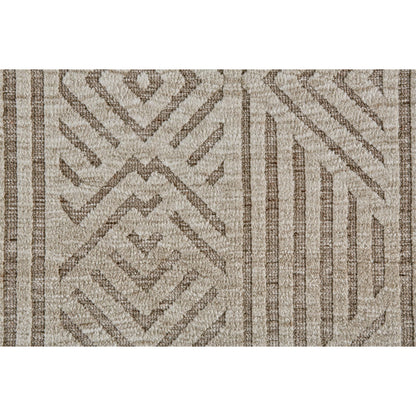 Colton Geometric Rug - 8791F by Feizy in tan, ivory, brown. Made from polyester in a unique style.