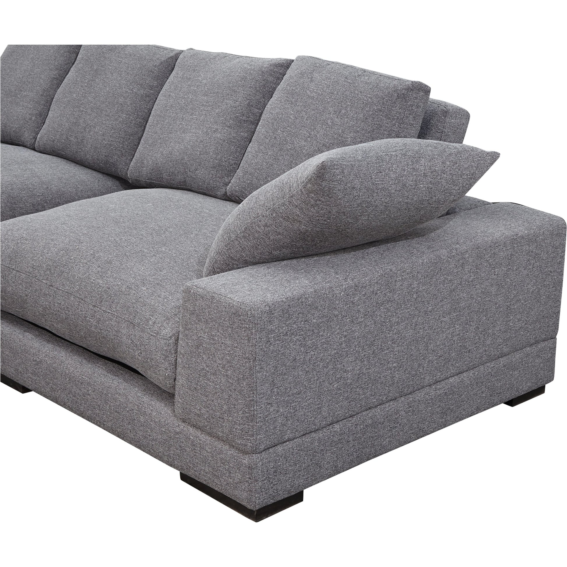 Plunge Large Sectional by Moe's Home Collection. Made from upholstery: 100% polyester, solid wood, plywood construction, s-springs, webbing support, high density foam, fiber-fill in a modern style.