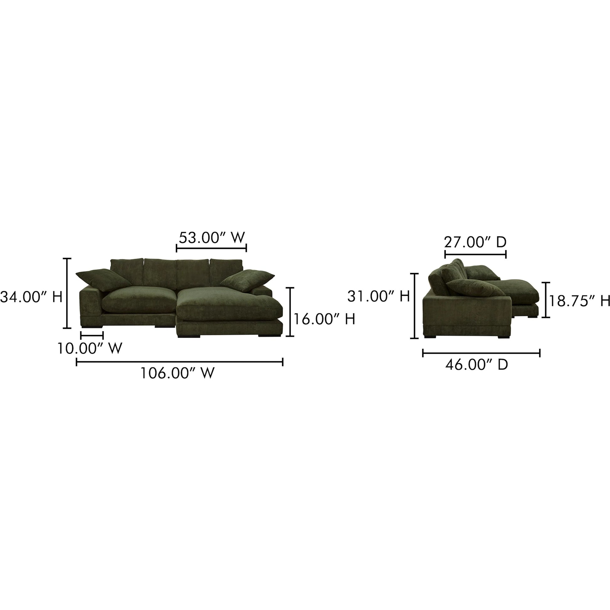 Plunge Sectional by Moe's Home Collection. Made from unique in a modern style.