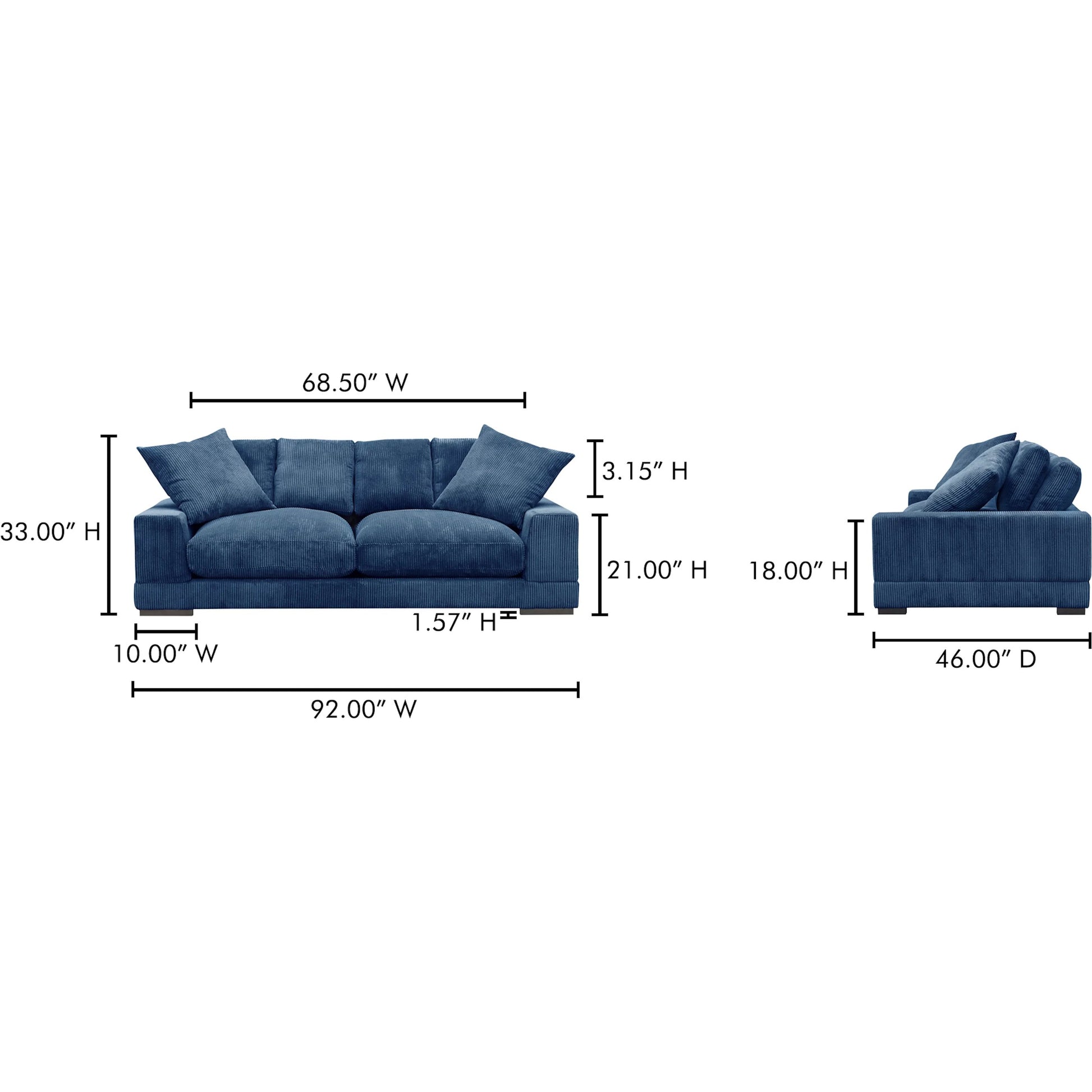 Plunge Sofa by Moe's Home Collection. Made from unique in a unique style.