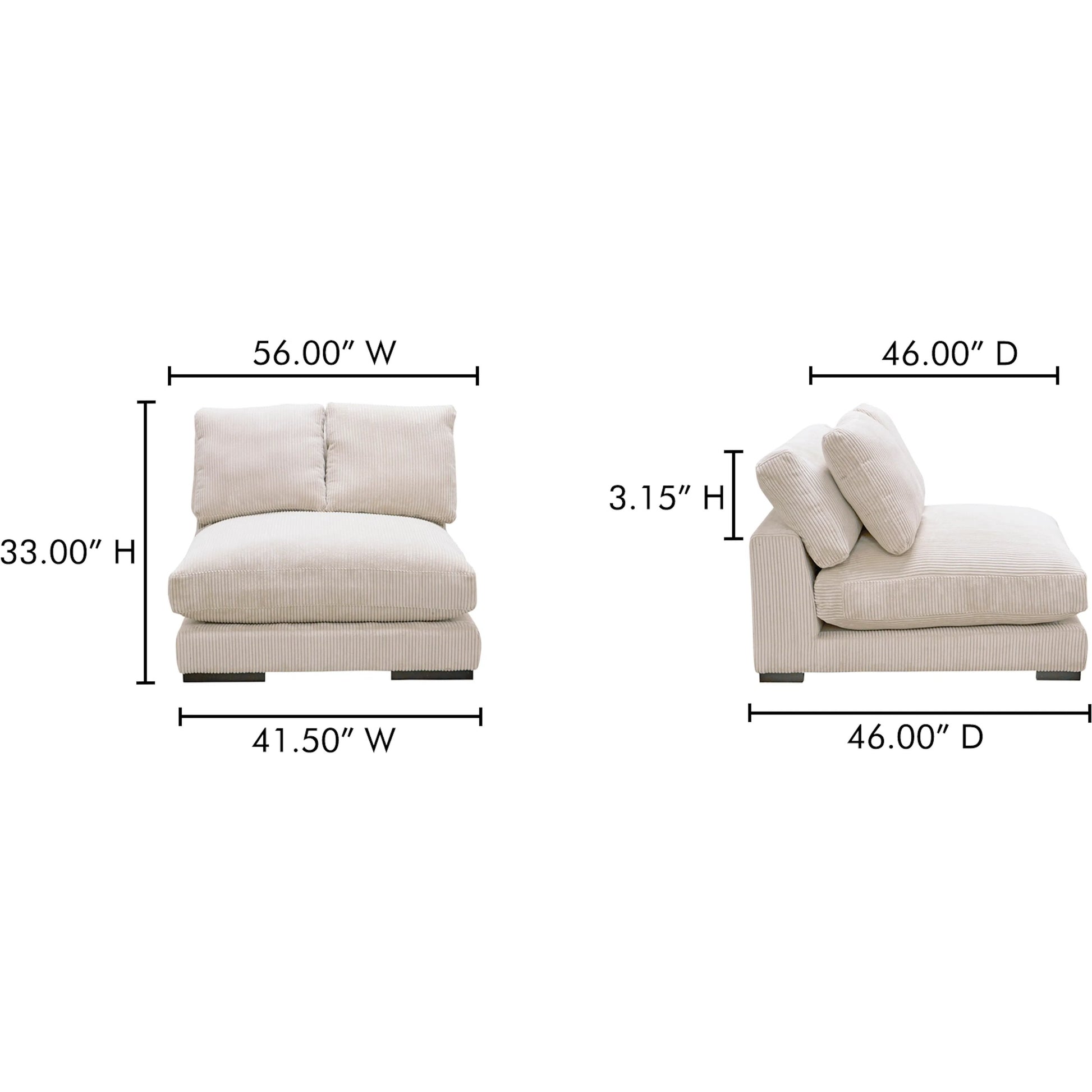 Plunge Slipper Chair by Moe's Home Collection. Made from upholstery: 100% polyester, solid eucalyptus frame, plywood (fixed rubber wood feet), springs, webbing support, high density foam, fill in a unique style.