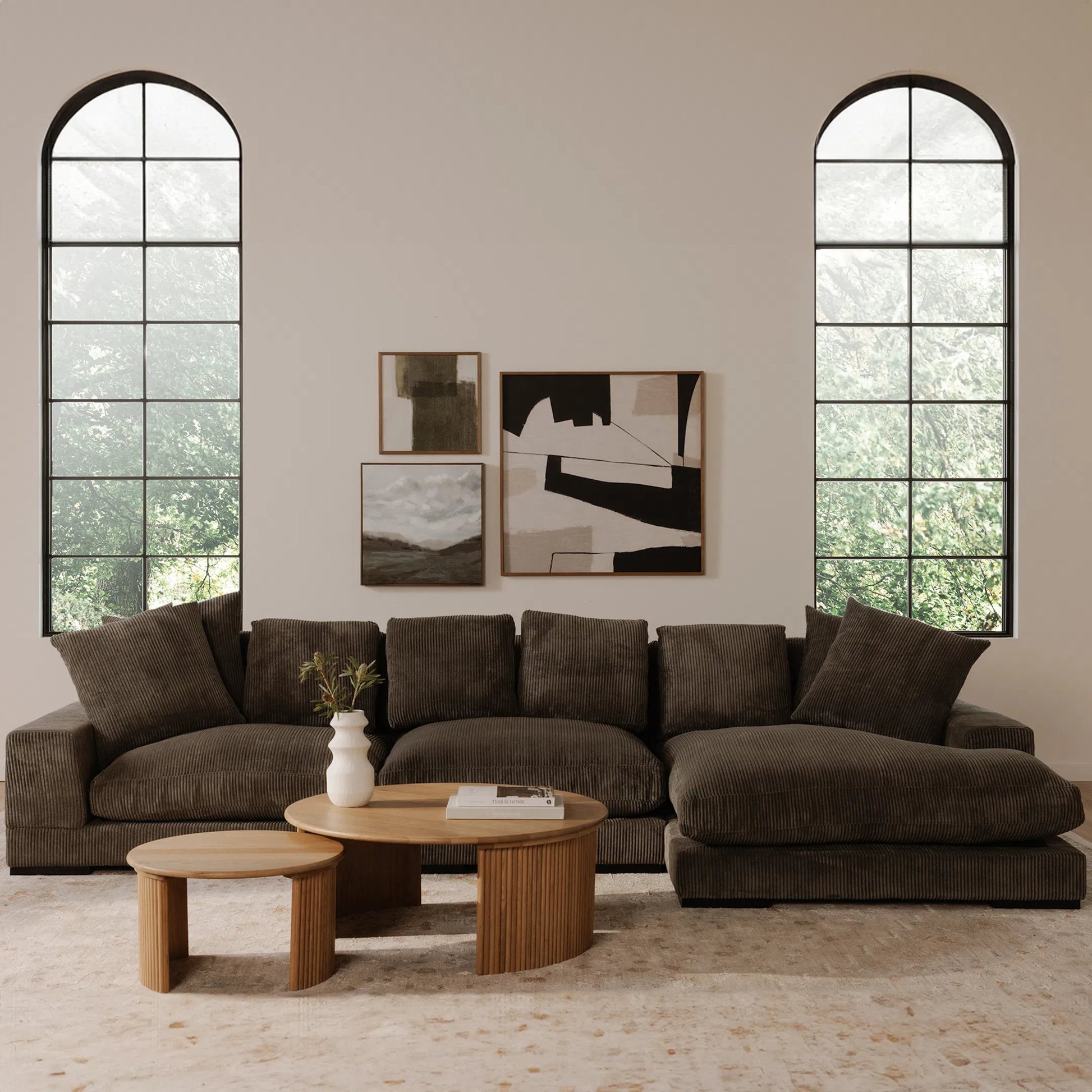Plunge Slipper Chair by Moe's Home Collection. Made from upholstery: 100% polyester, solid eucalyptus frame, plywood (fixed rubber wood feet), springs, webbing support, high density foam, fill in a unique style.