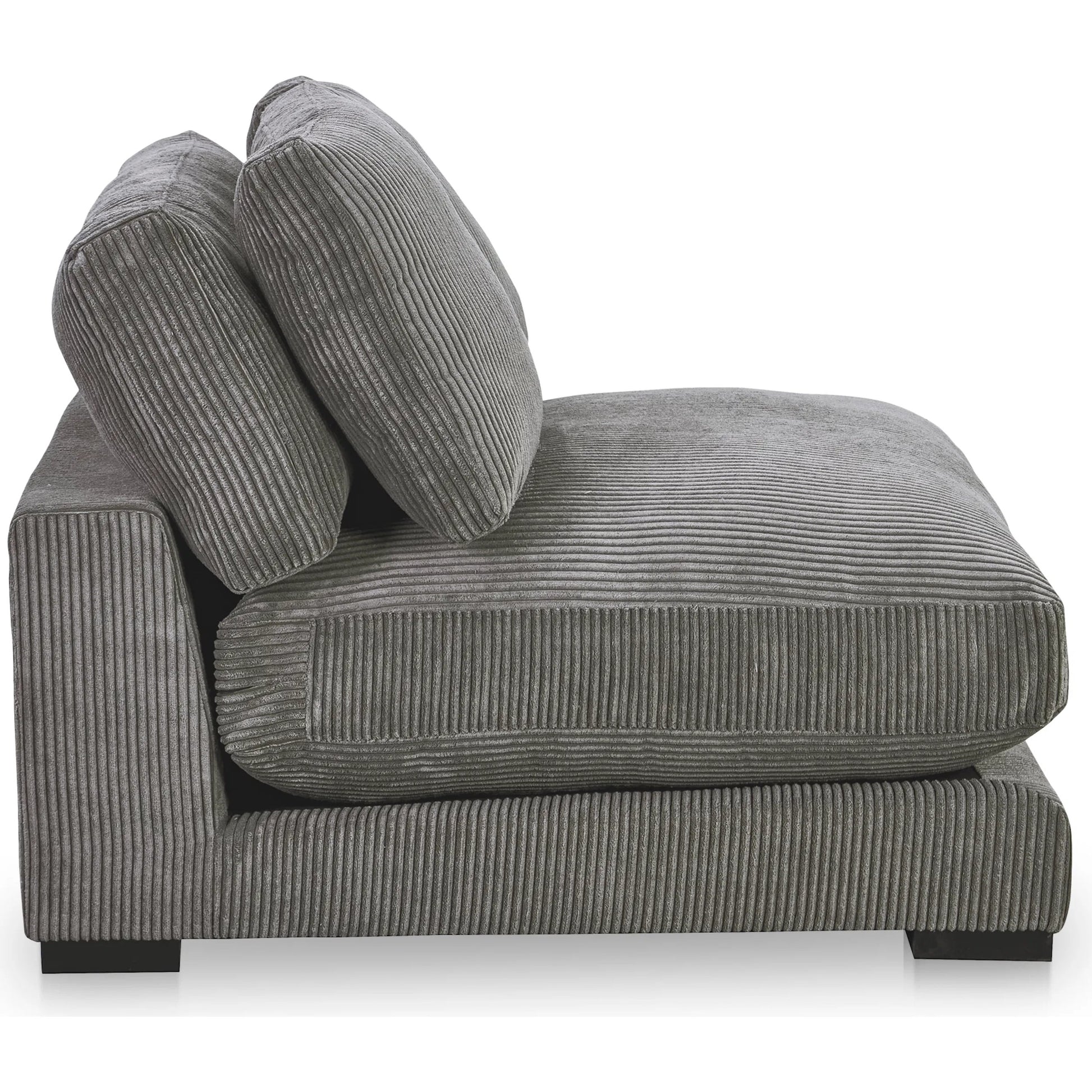 Plunge Slipper Chair by Moe's Home Collection. Made from upholstery: 100% polyester, solid eucalyptus frame, plywood (fixed rubber wood feet), springs, webbing support, high density foam, fill in a unique style.