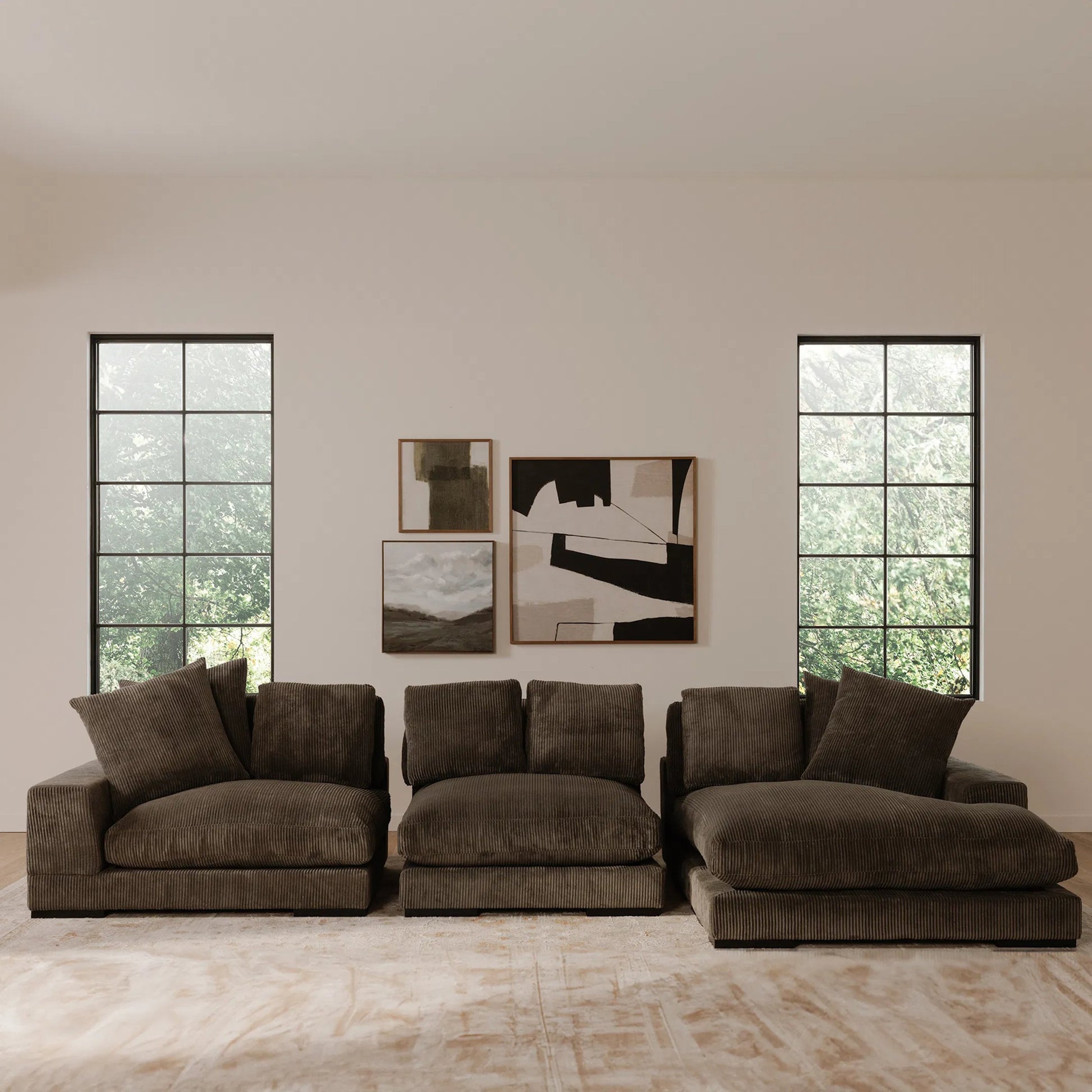 Plunge Slipper Chair by Moe's Home Collection. Made from upholstery: 100% polyester, solid eucalyptus frame, plywood (fixed rubber wood feet), springs, webbing support, high density foam, fill in a unique style.