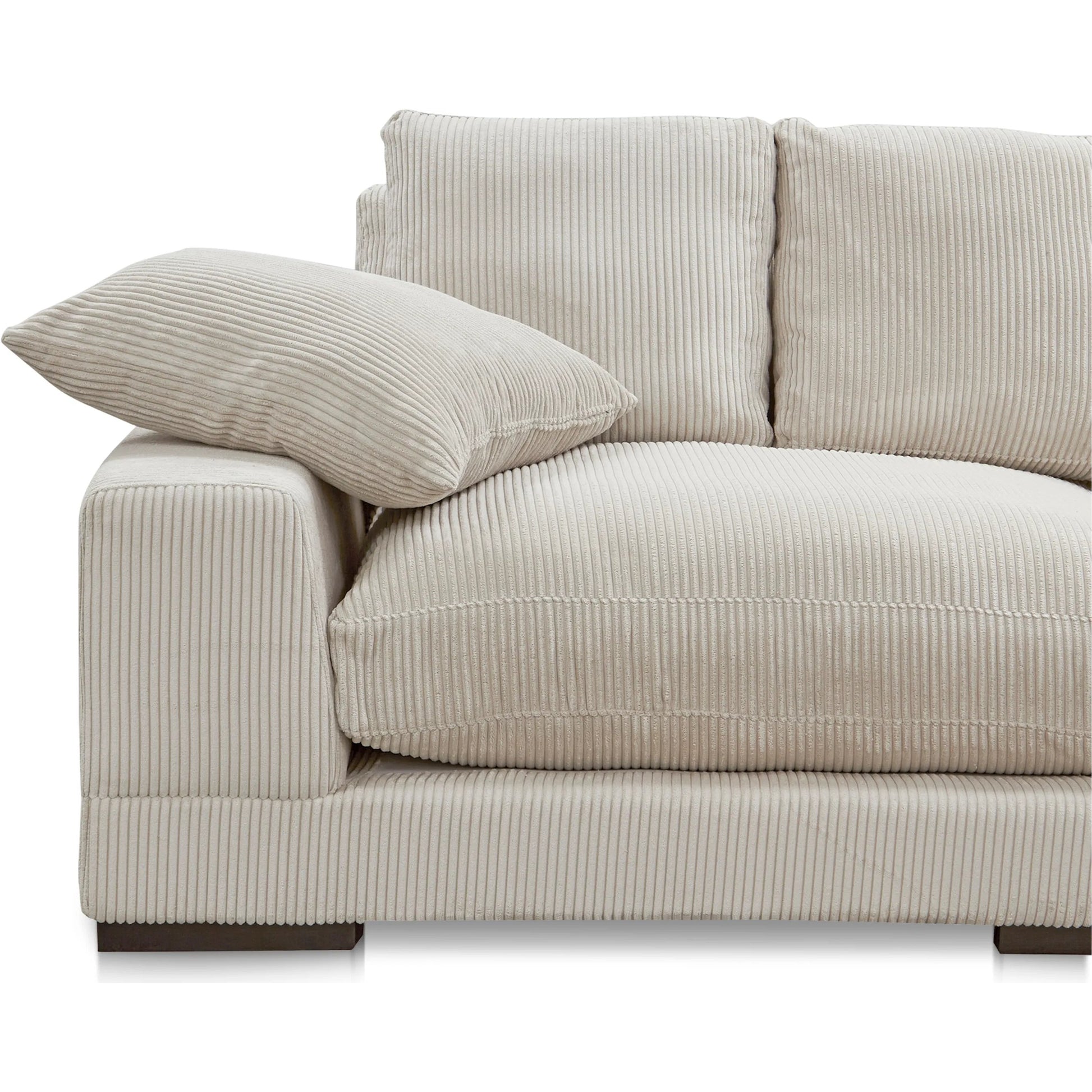 Plunge Large Sectional by Moe's Home Collection. Made from upholstery: 100% polyester, solid wood, plywood construction, s-springs, webbing support, high density foam, fiber-fill in a modern style.