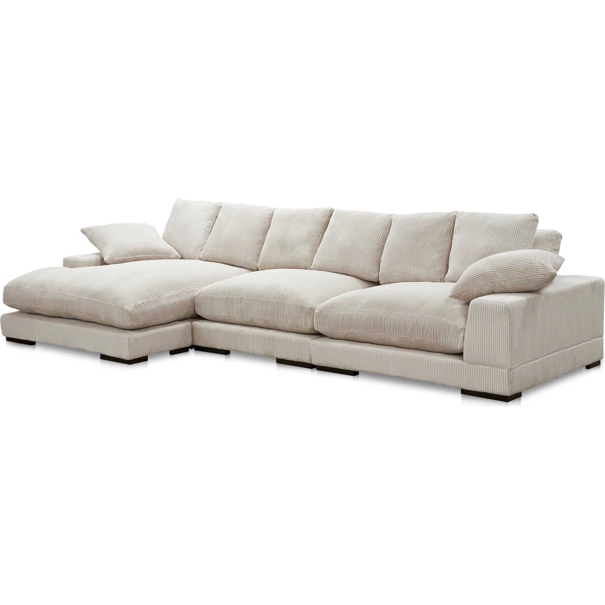 Plunge Large Sectional by Moe's Home Collection. Made from upholstery: 100% polyester, solid wood, plywood construction, s-springs, webbing support, high density foam, fiber-fill in a modern style.