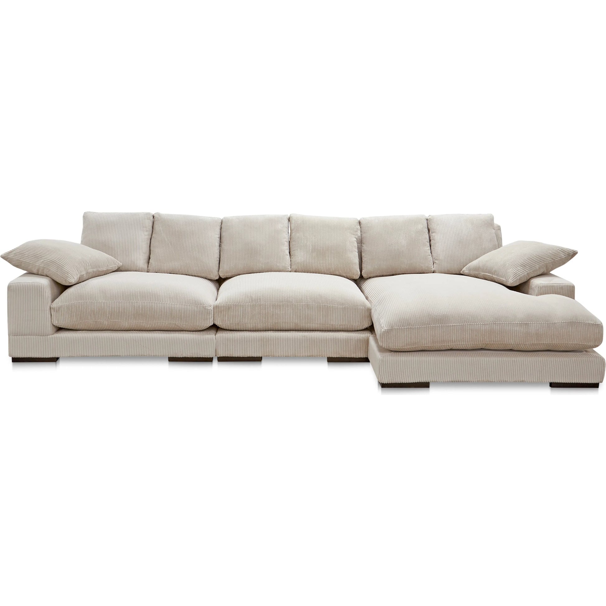 Plunge Large Sectional by Moe's Home Collection. Made from upholstery: 100% polyester, solid wood, plywood construction, s-springs, webbing support, high density foam, fiber-fill in a modern style.