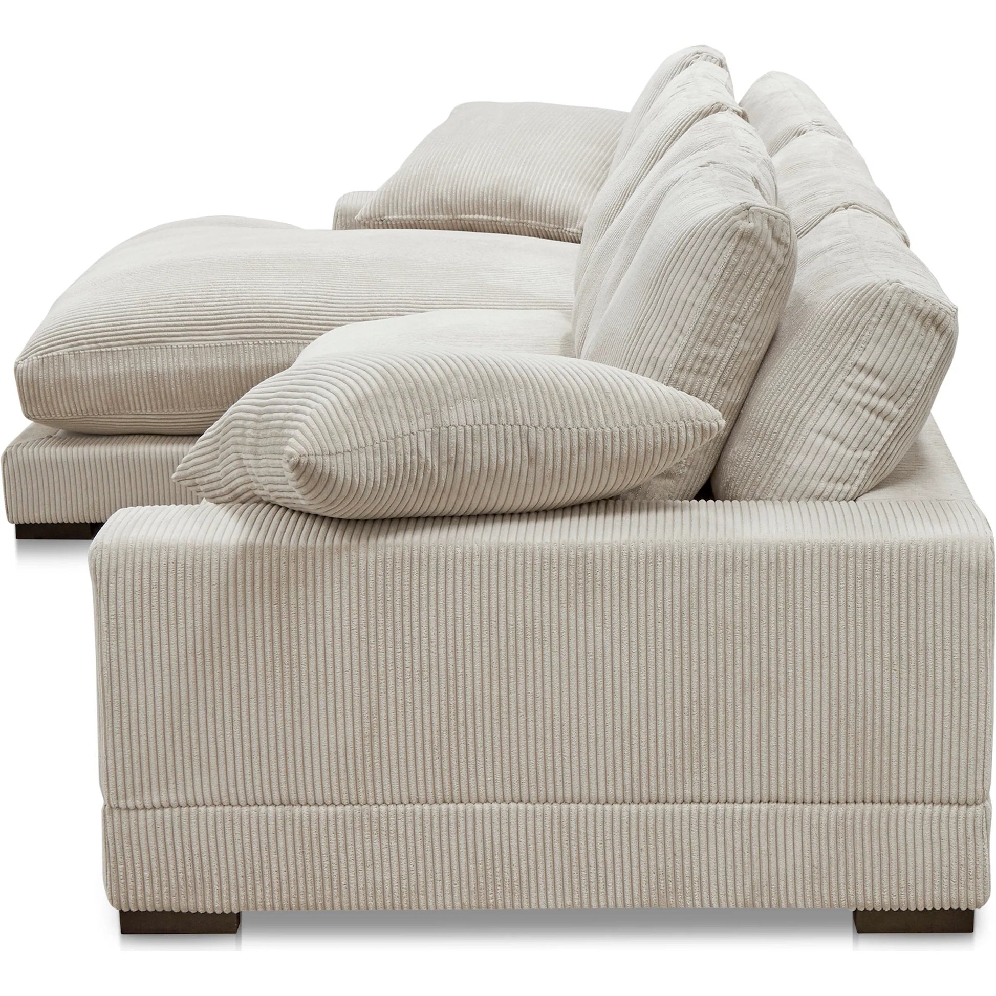 Plunge Large Sectional by Moe's Home Collection. Made from upholstery: 100% polyester, solid wood, plywood construction, s-springs, webbing support, high density foam, fiber-fill in a modern style.