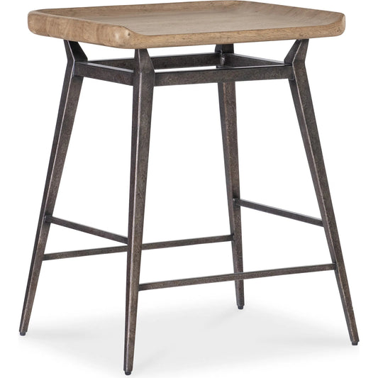 Vineyard Row Counter Chair by Hooker Furniture in light wood and sonoma. Made from unique in a transitional style.