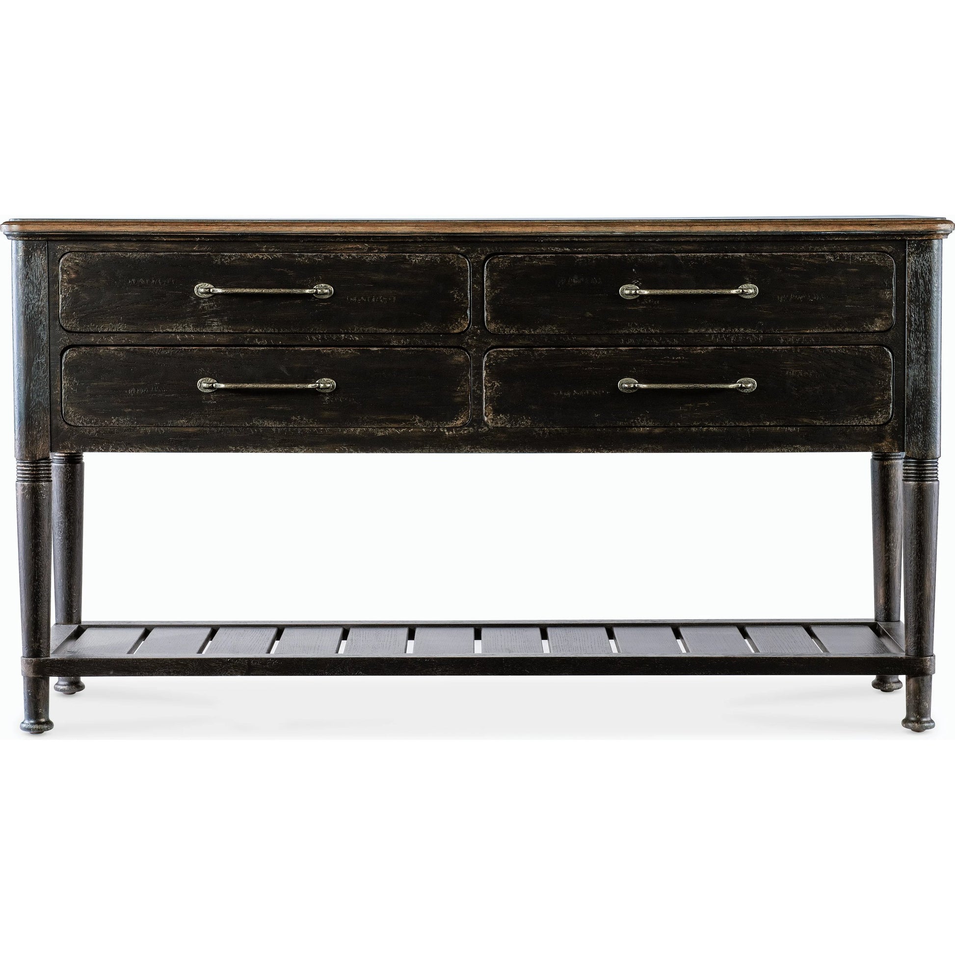Americana Server by Hooker Furniture. Made from oak veneers with solid-wood edge top in a cottage & farmhouse style.