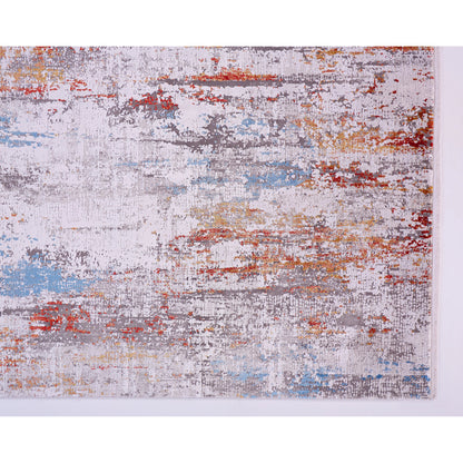 Cadiz Rug - 3903F by Feizy in gray, red, blue. Made from viscose, acrylic in a unique style.