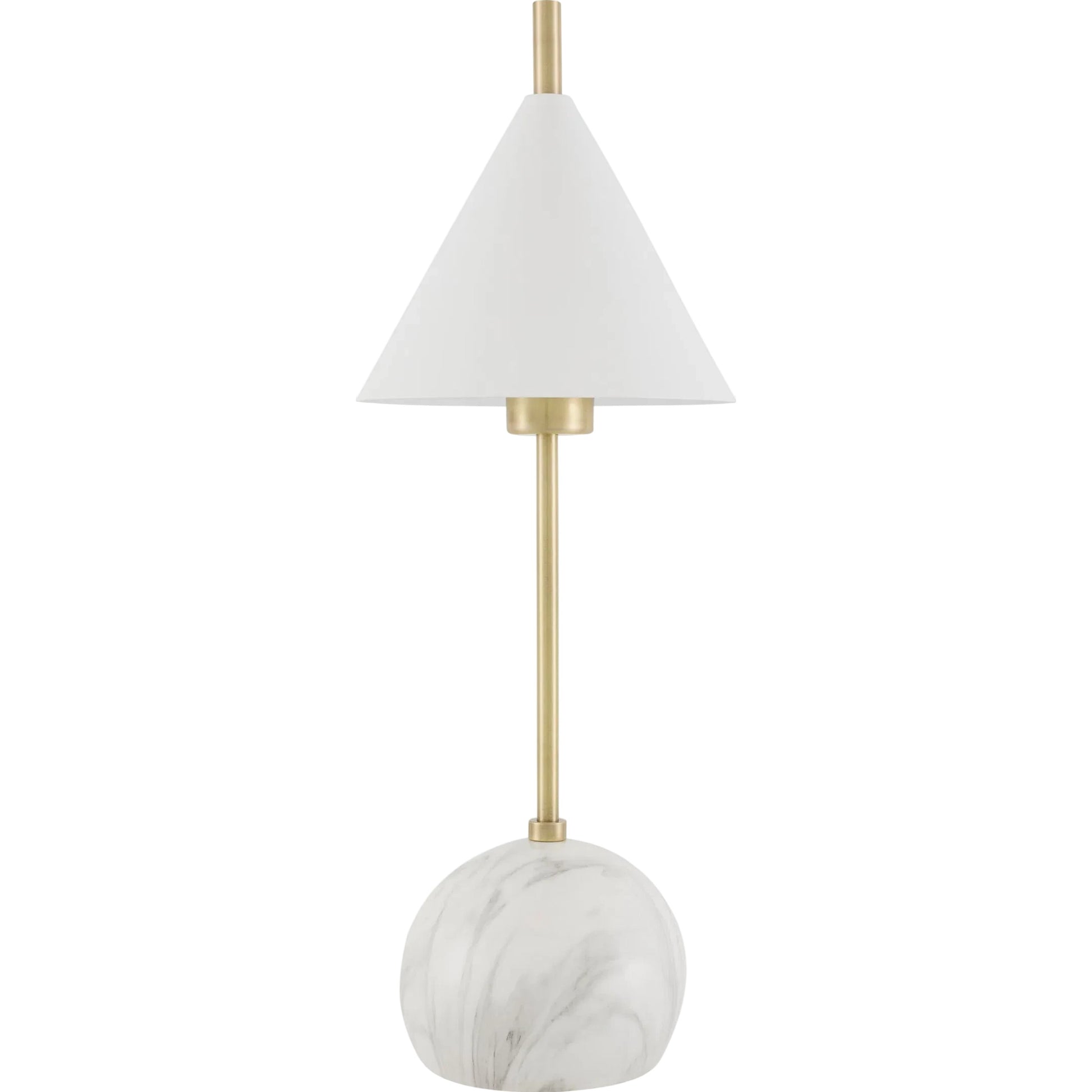 Tunja Accent Table Lamp by Livabliss in electroplated. Made from iron, metal, plastic in a rustic style.