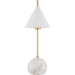 Tunja Accent Table Lamp by Livabliss in electroplated. Made from iron, metal, plastic in a rustic style.