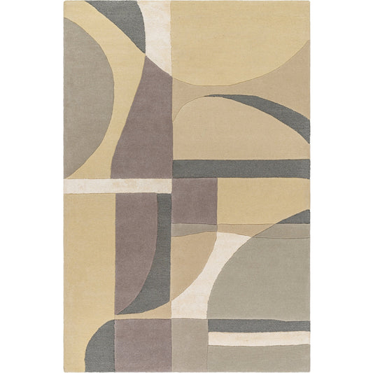Tallinn Rug - 31472 by Surya in cream, medium gray, charcoal, taupe, light beige. Made from main: 70% wool, main: 30% viscose in a unique style.