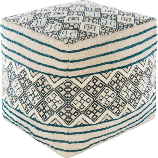 Tanya - 24408 by Surya in blue, ivory. Made from 100% cotton, 100% polybeads in a eclectic & global style.