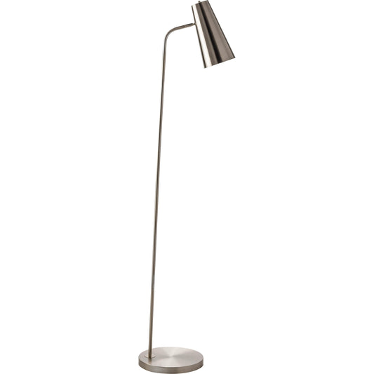 Tanner Floor Lamp by Livabliss in brushed. Made from body: metal, base: metal, shade (outside): metal, finial: metal in a modern style.