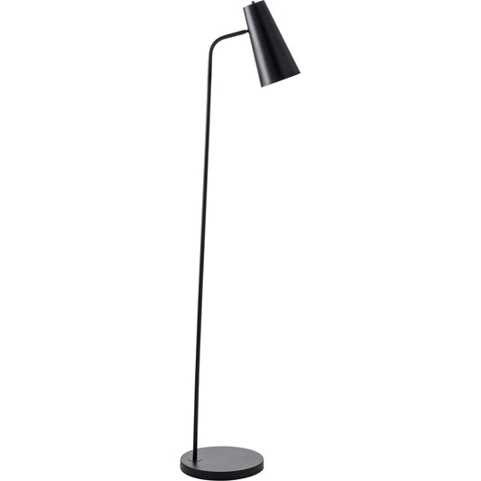 Tanner Floor Lamp by Livabliss in brushed. Made from body: metal, base: metal, shade (outside): metal, finial: metal in a modern style.