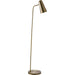 Tanner Floor Lamp by Livabliss in brushed. Made from body: metal, base: metal, shade (outside): metal, finial: metal in a modern style.