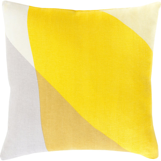 Teori Indoor/Outdoor Pillow by Surya in off-white, light olive, seafoam, mint. Made from 100% cotton in a modern style.