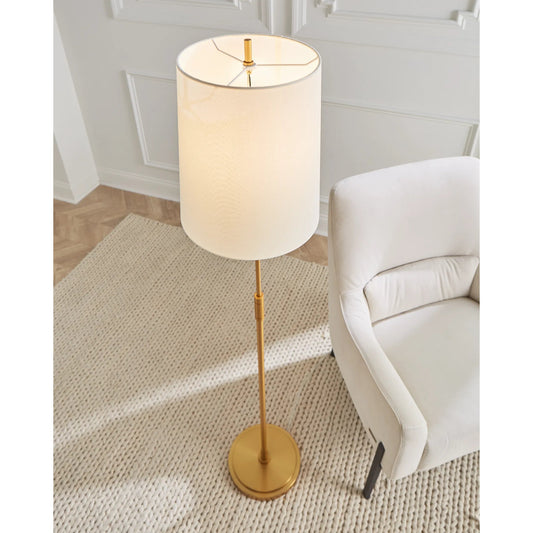Beckham Classic Floor Lamp by Visual Comfort & Co. in burnished brass. Made from steel in a unique style.