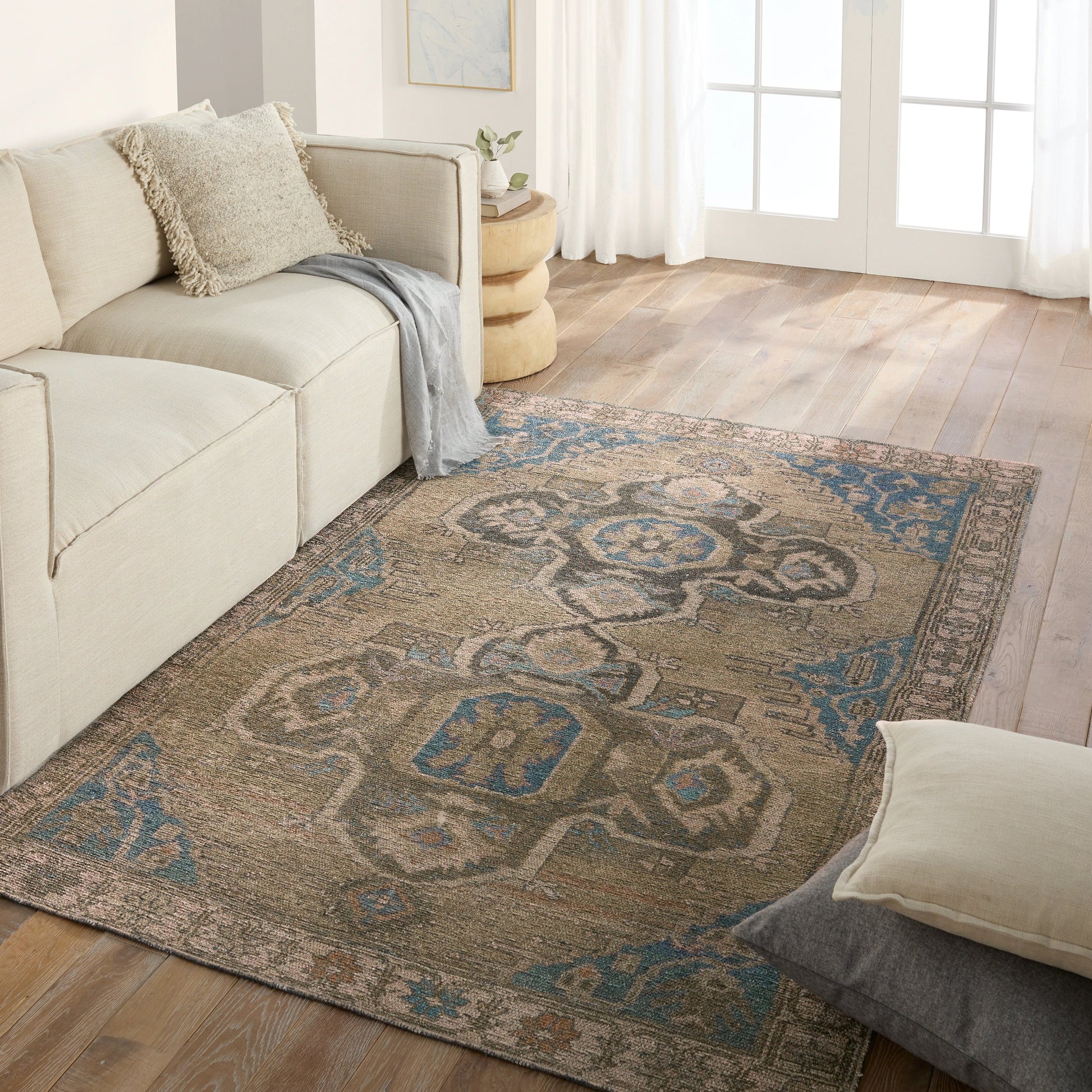 Todori Nithas Rug by Vibe by Jaipur Living in green, blue. Made from 100% polyester in a unique style.