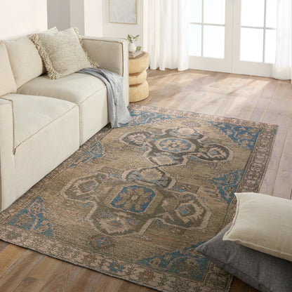 Todori Nithas Rug by Vibe by Jaipur Living in green, blue. Made from 100% polyester in a unique style.
