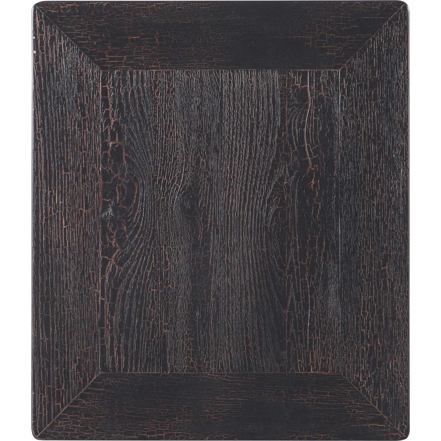 003 SI-1959539 | Additional Silo | Big Sky Turned Leg End Table by Hooker Furniture in charred timber. Made from pecky hickory veneers, solid-wood edged top in a traditional style.