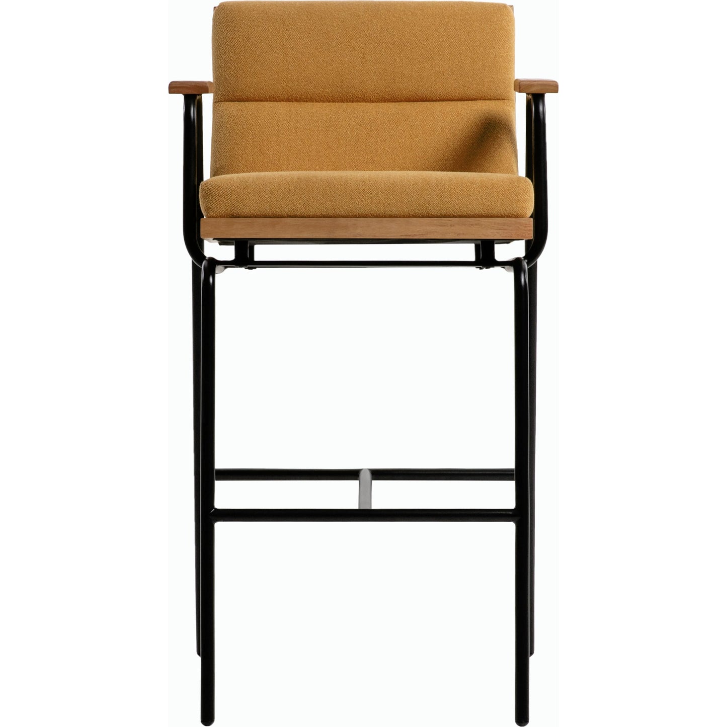 001 SI-2164482 | Primary Silo | Thomas Bar Stool - 528970 by Surya in base: black and black sand. Made from polyester, iron, polyurethane foam in a modern style.