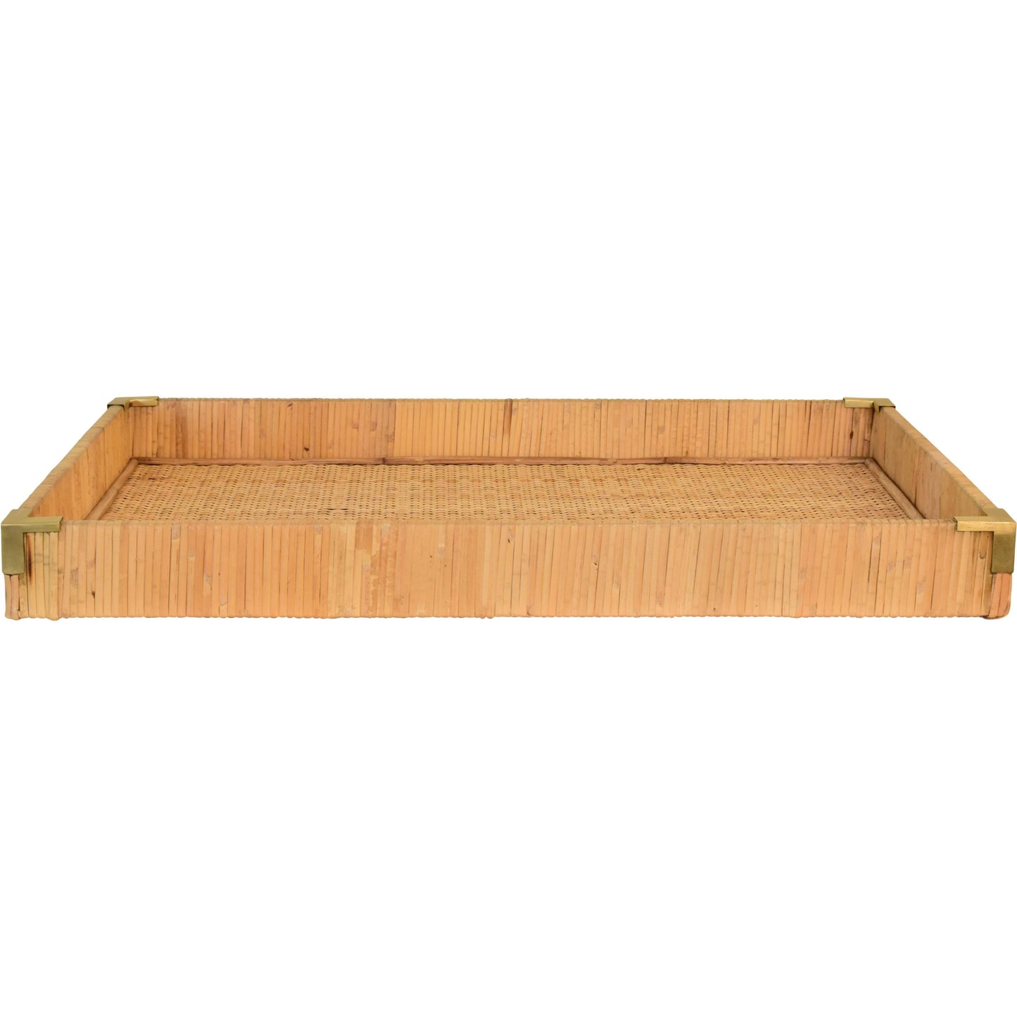 003 SI-2322996 | Additional Silo | Tommy Rectangular Natural Rattan Wrapped Trays by Worlds Away in brown. Made from unique in a unique style.
