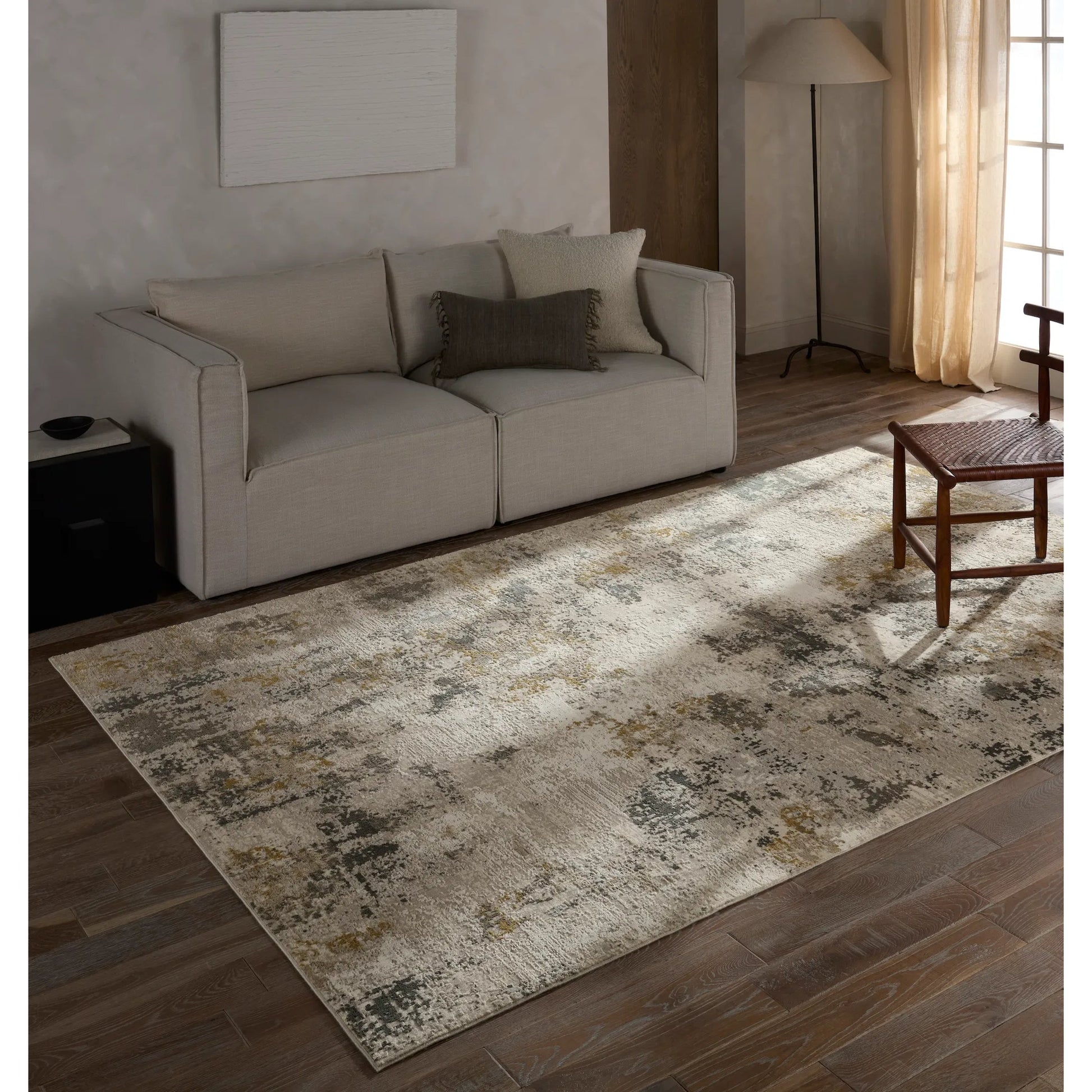 Toprak TOP01 Rug by Jaipur Living in tan. Made from 100% polyester in a unique style.