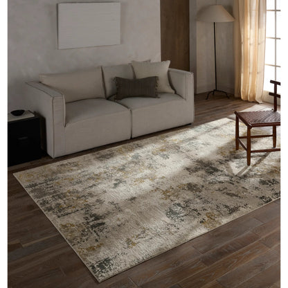 Toprak TOP01 Rug by Jaipur Living in tan. Made from 100% polyester in a unique style.