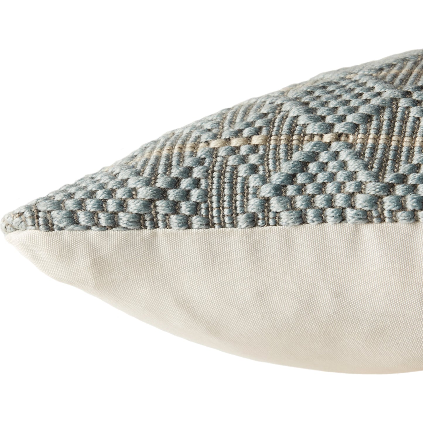 019 SI-2061998 | Closeup | Torren TOR01 Pillow by Jaipur Living in light blue, gray. Made from 100% polyester in a modern style.