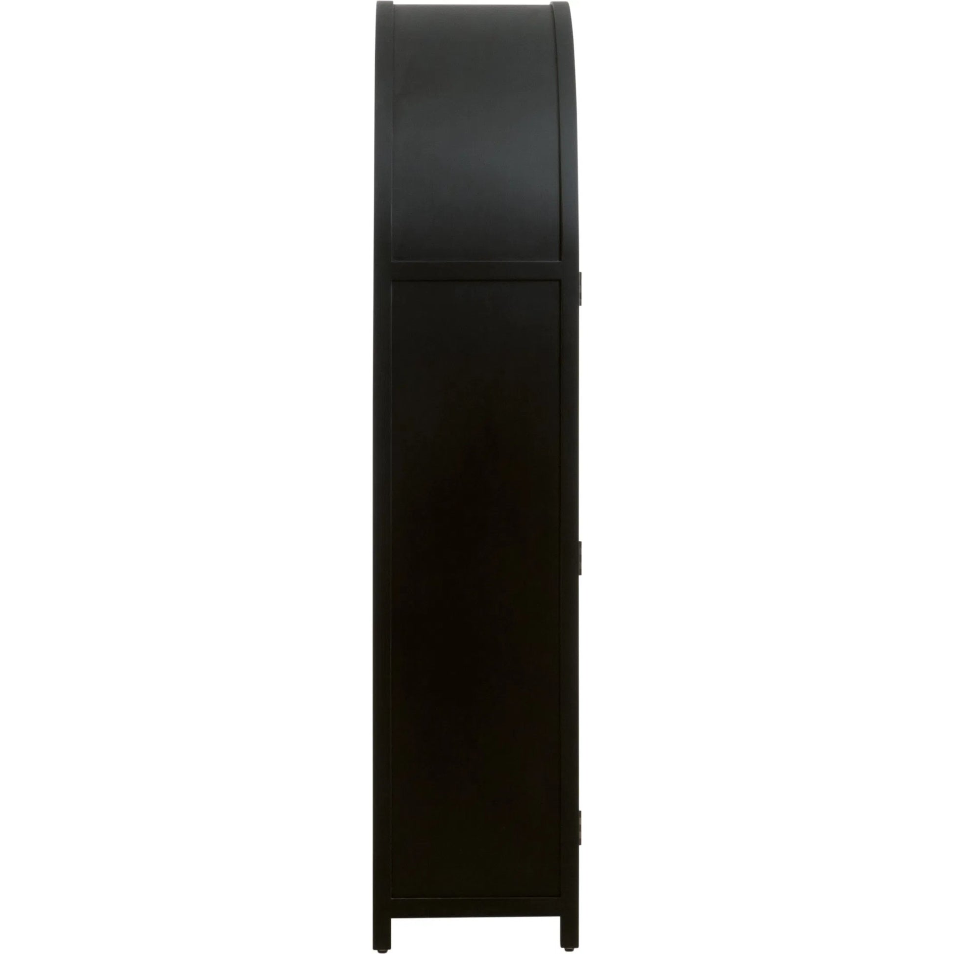 Toulouse Display Cabinet by Essentials For Living in black birch, natural oak. Made from solid birch wood, oak veneer, tempered glass in a unique style.