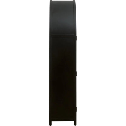 Toulouse Display Cabinet by Essentials For Living in black birch, natural oak. Made from solid birch wood, oak veneer, tempered glass in a unique style.