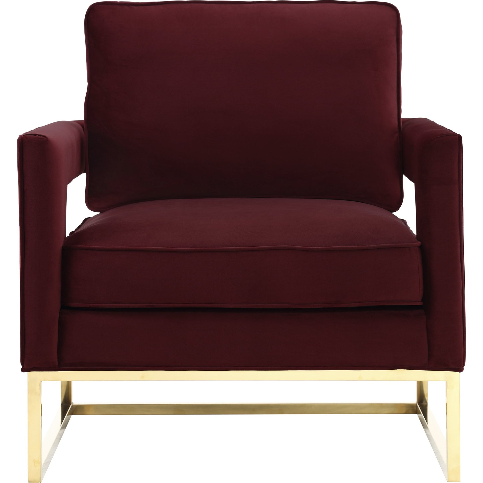 Avery Chair by TOV Furniture in gold. Made from unique in a modern style.