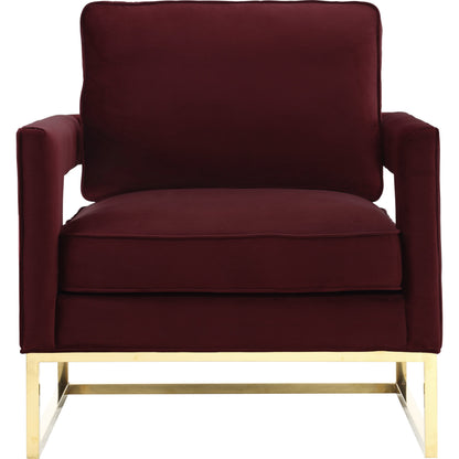 Avery Chair by TOV Furniture in gold. Made from unique in a modern style.