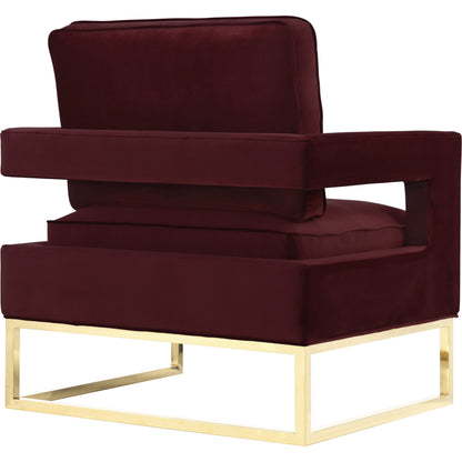 Avery Chair by TOV Furniture in gold. Made from unique in a modern style.