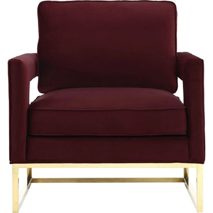 Avery Chair by TOV Furniture in gold. Made from unique in a modern style.
