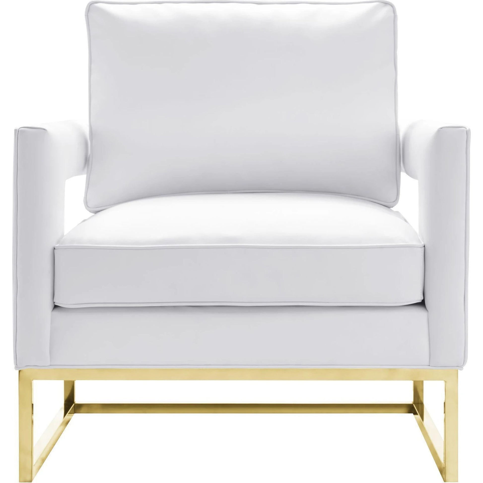 Avery Chair by TOV Furniture in gold. Made from unique in a modern style.