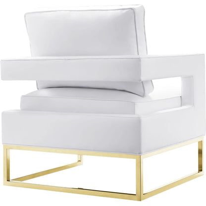 Avery Chair by TOV Furniture in gold. Made from unique in a modern style.