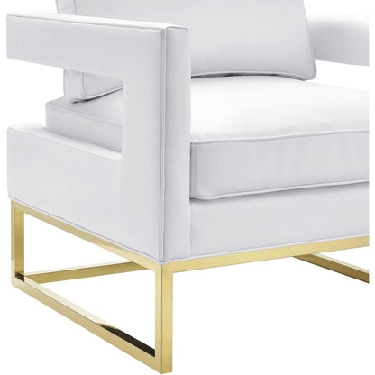 Avery Chair by TOV Furniture in gold. Made from unique in a modern style.