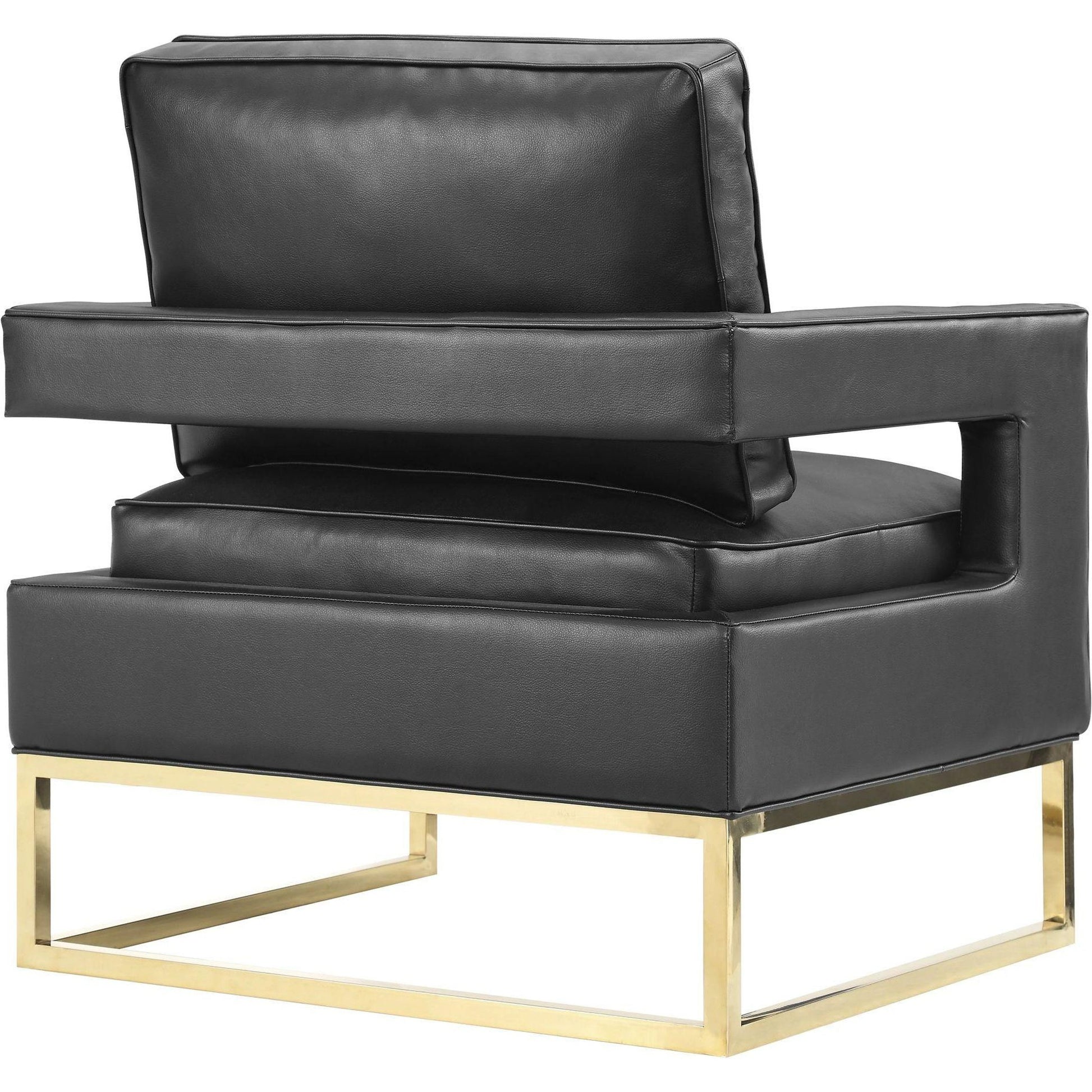 Avery Chair by TOV Furniture in gold. Made from unique in a modern style.