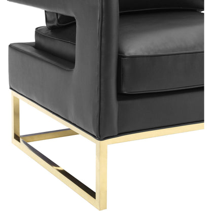 Avery Chair by TOV Furniture in gold. Made from unique in a modern style.