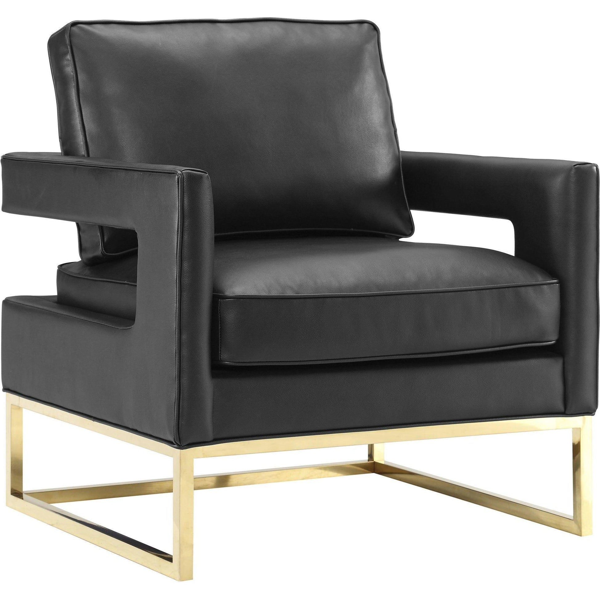 Avery Chair by TOV Furniture in gold. Made from unique in a modern style.