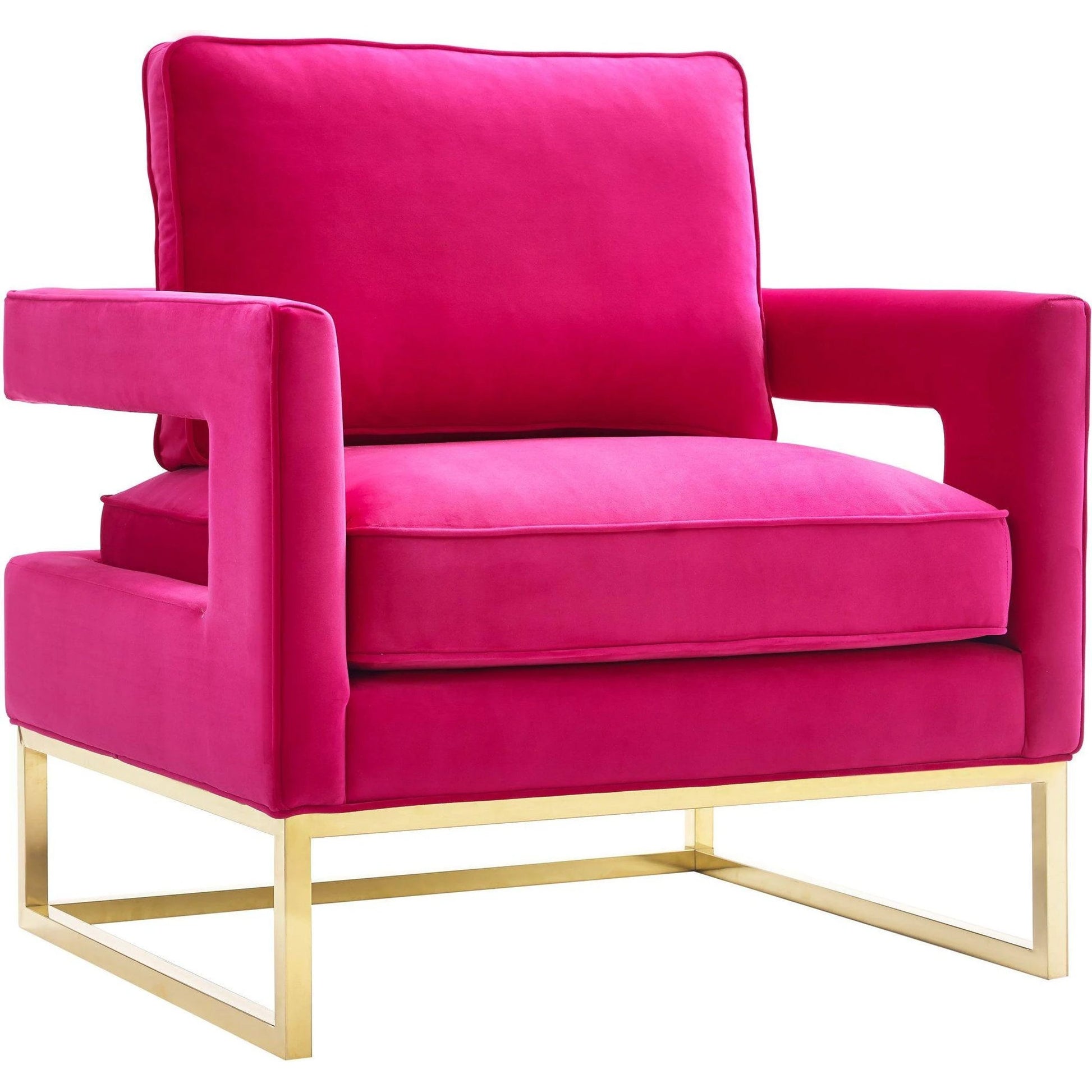 Avery Chair by TOV Furniture in gold. Made from unique in a modern style.
