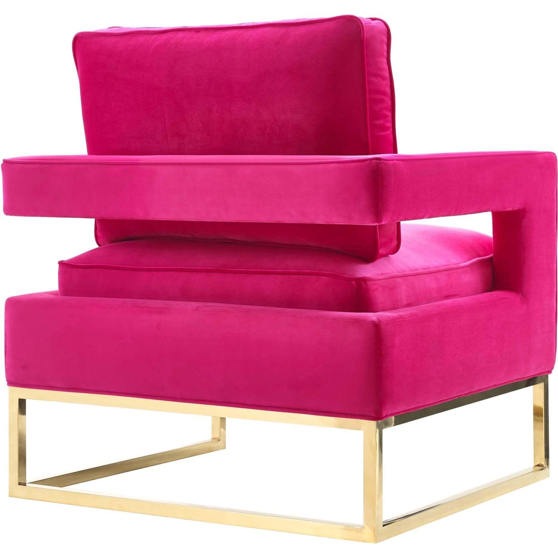 Avery Chair by TOV Furniture in gold. Made from unique in a modern style.
