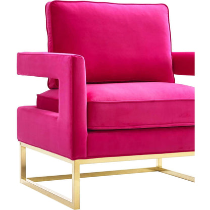 Avery Chair by TOV Furniture in gold. Made from unique in a modern style.