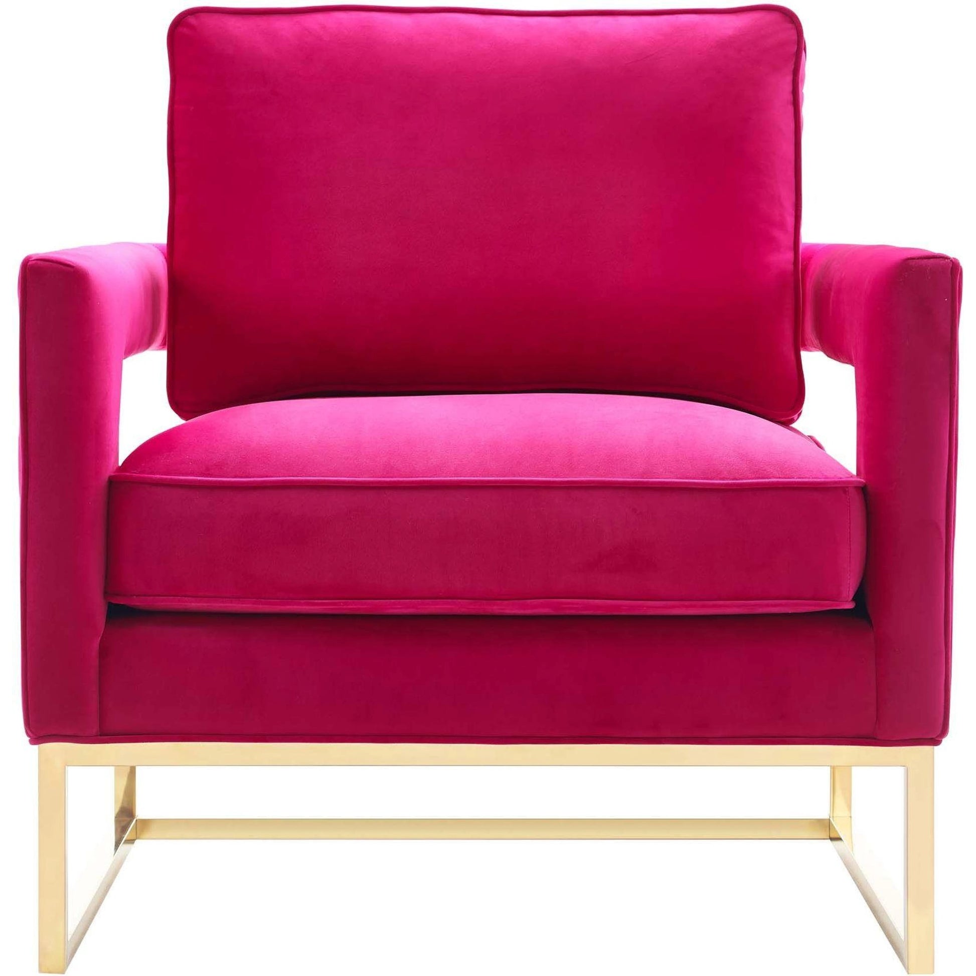 Avery Chair by TOV Furniture in gold. Made from unique in a modern style.